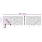 vidaXL Gard plasă de sârmă cu țăruși de fixare, verde, 2,2x10 m vidaXL Gard plasă de sârmă cu țăruși de fixare, verde, 2,2x10 m