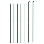 vidaXL Gard plasă de sârmă cu bordură, verde, 1,4x10 m vidaXL Gard plasă de sârmă cu bordură, verde, 1,4x10 m