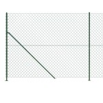 vidaXL Gard plasă de sârmă cu bordură, verde, 1,4x10 m vidaXL Gard plasă de sârmă cu bordură, verde, 1,4x10 m