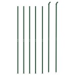 vidaXL Gard plasă de sârmă cu bordură, verde, 1,6x10 m vidaXL Gard plasă de sârmă cu bordură, verde, 1,6x10 m