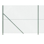 vidaXL Gard plasă de sârmă cu bordură, verde, 1,6x10 m vidaXL Gard plasă de sârmă cu bordură, verde, 1,6x10 m