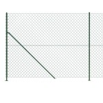 vidaXL Gard plasă de sârmă cu bordură, verde, 1,8x10 m vidaXL Gard plasă de sârmă cu bordură, verde, 1,8x10 m