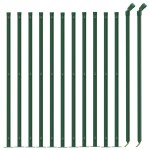 vidaXL Gard plasă de sârmă cu bordură, verde, 1x25 m vidaXL Gard plasă de sârmă cu bordură, verde, 1x25 m