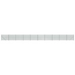 vidaXL Gard plasă de sârmă cu bordură, verde, 2,2x25 m vidaXL Gard plasă de sârmă cu bordură, verde, 2,2x25 m