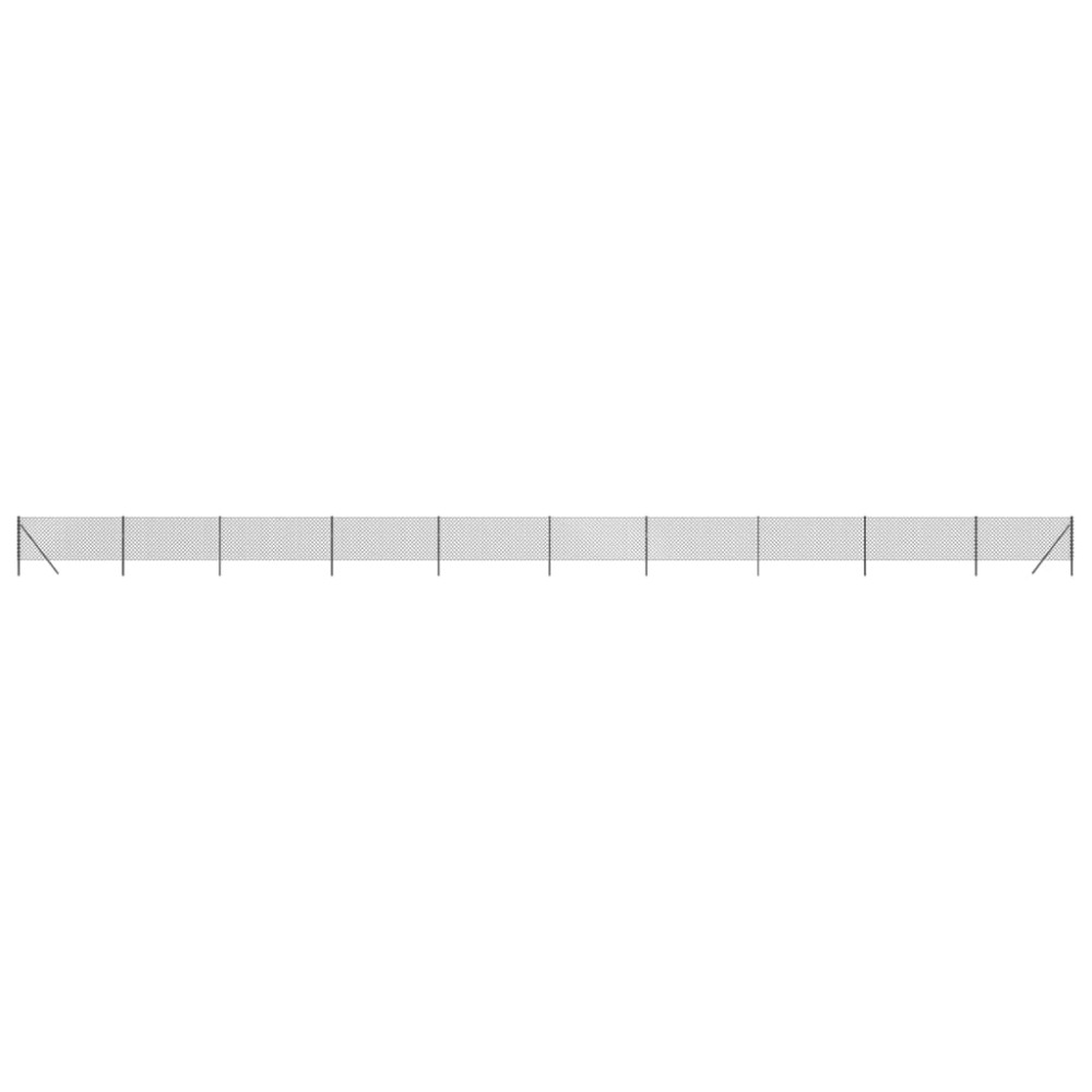 vidaXL Gard plasă de sârmă, antracit, 0,8x25 m