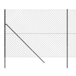 vidaXL Gard plasă de sârmă, antracit, 1,6x25 m