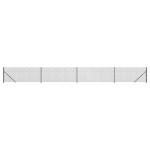 vidaXL Gard plasă de sârmă cu bordură, antracit, 0,8x10 m