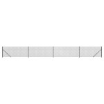 vidaXL Gard plasă de sârmă cu bordură, antracit, 1,1x10 m