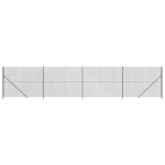 vidaXL Gard plasă de sârmă cu bordură, antracit, 1,8x10 m