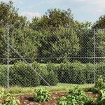 vidaXL Gard de plasă de sârmă, argintiu, 1,6x10 m vidaXL Gard de plasă de sârmă, argintiu, 1,6x10 m
