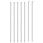 vidaXL Gard plasă de sârmă cu bordură, argintiu, 1,4x10 m