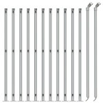 vidaXL Gard plasă de sârmă cu bordură, argintiu, 0,8x25 m