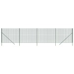 vidaXL Gard plasă de sârmă, verde, 2x10 m, oțel galvanizat vidaXL Gard plasă de sârmă, verde, 2x10 m, oțel galvanizat