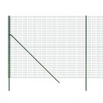 vidaXL Gard plasă de sârmă, verde, 2x10 m, oțel galvanizat vidaXL Gard plasă de sârmă, verde, 2x10 m, oțel galvanizat