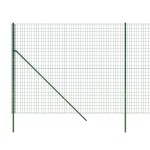 vidaXL Gard plasă de sârmă, verde, 2,2x10 m, oțel galvanizat vidaXL Gard plasă de sârmă, verde, 2,2x10 m, oțel galvanizat