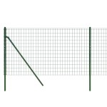 vidaXL Gard plasă de sârmă, verde, 0,8x25 m, oțel galvanizat vidaXL Gard plasă de sârmă, verde, 0,8x25 m, oțel galvanizat