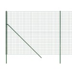 vidaXL Gard plasă de sârmă, verde, 2x25 m, oțel galvanizat vidaXL Gard plasă de sârmă, verde, 2x25 m, oțel galvanizat