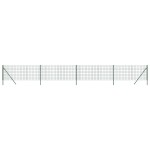 vidaXL Gard plasă de sârmă verde 0,8x10 m, oțel galvanizat vidaXL Gard plasă de sârmă verde 0,8x10 m, oțel galvanizat