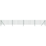 vidaXL Gard plasă de sârmă, verde, 1x10 m, oțel galvanizat vidaXL Gard plasă de sârmă, verde, 1x10 m, oțel galvanizat