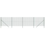 vidaXL Gard plasă de sârmă, verde, 1,8x10 m, oțel galvanizat vidaXL Gard plasă de sârmă, verde, 1,8x10 m, oțel galvanizat