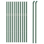 vidaXL Gard plasă de sârmă, verde, 0,8x25 m, oțel galvanizat vidaXL Gard plasă de sârmă, verde, 0,8x25 m, oțel galvanizat