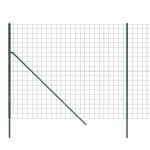 vidaXL Gard plasă de sârmă, verde, 2,2x25 m, oțel galvanizat vidaXL Gard plasă de sârmă, verde, 2,2x25 m, oțel galvanizat