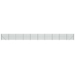 vidaXL Gard plasă de sârmă cu țăruși de fixare, verde, 1,4x25 m vidaXL Gard plasă de sârmă cu țăruși de fixare, verde, 1,4x25 m