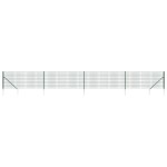 vidaXL Gard plasă de sârmă cu țăruși de fixare, verde, 0,8x10 m vidaXL Gard plasă de sârmă cu țăruși de fixare, verde, 0,8x10 m