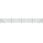 vidaXL Gard plasă de sârmă cu țăruși de fixare, verde, 1,1x10 m vidaXL Gard plasă de sârmă cu țăruși de fixare, verde, 1,1x10 m