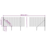 vidaXL Gard plasă de sârmă cu țăruși de fixare, verde, 1,1x10 m vidaXL Gard plasă de sârmă cu țăruși de fixare, verde, 1,1x10 m