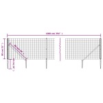 vidaXL Gard plasă de sârmă cu țăruși de fixare, verde, 0,8x10 m vidaXL Gard plasă de sârmă cu țăruși de fixare, verde, 0,8x10 m