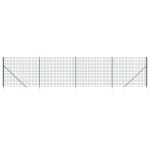 vidaXL Gard plasă de sârmă cu țăruși de fixare, verde, 1,4x10 m vidaXL Gard plasă de sârmă cu țăruși de fixare, verde, 1,4x10 m