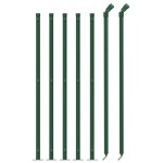 vidaXL Gard plasă de sârmă cu bordură, verde, 0,8x10 m