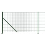 vidaXL Gard plasă de sârmă cu bordură, verde, 0,8x10 m