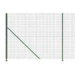 vidaXL Gard plasă de sârmă cu bordură, verde, 1,4x10 m vidaXL Gard plasă de sârmă cu bordură, verde, 1,4x10 m