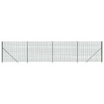 vidaXL Gard plasă de sârmă cu bordură, verde, 1,6x10 m vidaXL Gard plasă de sârmă cu bordură, verde, 1,6x10 m