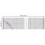 vidaXL Gard plasă de sârmă cu bordură, verde, 1,8x10 m vidaXL Gard plasă de sârmă cu bordură, verde, 1,8x10 m