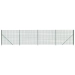 vidaXL Gard plasă de sârmă cu bordură, verde, 2x10 m vidaXL Gard plasă de sârmă cu bordură, verde, 2x10 m