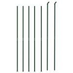 vidaXL Gard plasă de sârmă cu bordură, verde, 2,2x10 m vidaXL Gard plasă de sârmă cu bordură, verde, 2,2x10 m