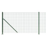 vidaXL Gard plasă de sârmă cu bordură, verde, 1x25 m vidaXL Gard plasă de sârmă cu bordură, verde, 1x25 m