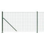 vidaXL Gard plasă de sârmă cu bordură, verde, 1,1x25 m