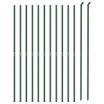 vidaXL Gard plasă de sârmă cu bordură, verde, 1,4x25 m vidaXL Gard plasă de sârmă cu bordură, verde, 1,4x25 m