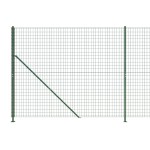 vidaXL Gard plasă de sârmă cu bordură, verde, 2x25 m