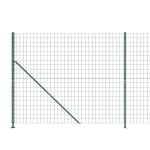 vidaXL Gard plasă de sârmă cu bordură, verde, 1,4x10 m vidaXL Gard plasă de sârmă cu bordură, verde, 1,4x10 m