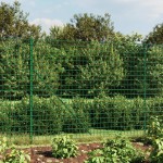 vidaXL Gard plasă de sârmă cu bordură, verde, 2,2x10 m vidaXL Gard plasă de sârmă cu bordură, verde, 2,2x10 m