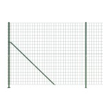 vidaXL Gard plasă de sârmă cu bordură, verde, 1,4x25 m vidaXL Gard plasă de sârmă cu bordură, verde, 1,4x25 m