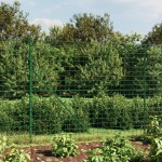 vidaXL Gard plasă de sârmă cu bordură, verde, 1,6x10 m vidaXL Gard plasă de sârmă cu bordură, verde, 1,6x10 m