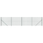 vidaXL Gard plasă de sârmă cu bordură, verde, 2,2x10 m vidaXL Gard plasă de sârmă cu bordură, verde, 2,2x10 m