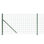 vidaXL Gard plasă de sârmă cu bordură, verde, 1,1x25 m vidaXL Gard plasă de sârmă cu bordură, verde, 1,1x25 m