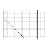vidaXL Gard plasă de sârmă cu bordură, verde, 2,2x25 m vidaXL Gard plasă de sârmă cu bordură, verde, 2,2x25 m